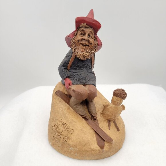 Tom Clark Walt Gnome SKIBO Skiing Gnome Figurine 1987 Signed & Numbered #22 - Picture 1 of 10